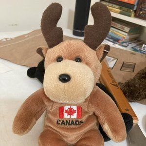 Cute little stuffed Canada Moose - 9"